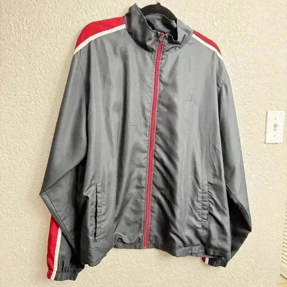 Men’s Starter Gray Casual Jacket - Size XL
